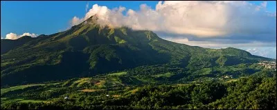 A quel endroit de la Martinique est située la montagne Pelée ?