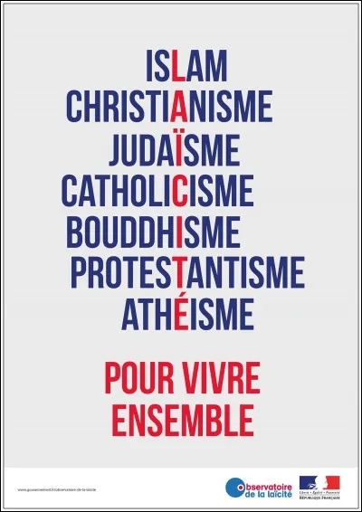 En quelle année les écoles, collèges et lycées de France sont-ils devenus laïques ?