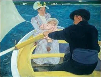 Quelle femme de mouvement impressionnisme a peint, entre 1893 et 1894, ce tableau intitulé « La Barque » ?