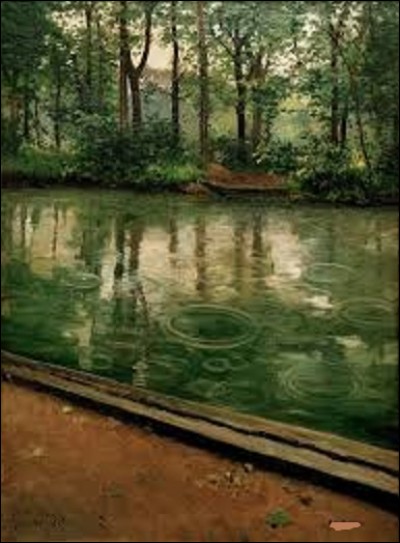 Toile réalisée dans la propriété de ce peintre impressionniste, en 1875, « L'Yerres, pluie » est une uvre aujourd'hui conservée au musée d'art de l'université de l'Indiana, à Bloomington. Qui en est l'auteur ?