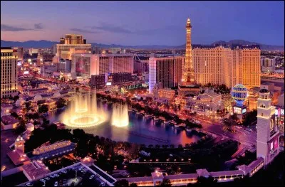 Las Vegas est une ville connue pour sa vie nocturne anim&eacute;e, ses casinos ouverts 24 h/24 et autres divertissements. Cochez son pays.