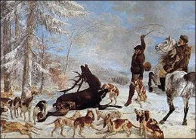 Qui a peint "L'Hallali du cerf" ?