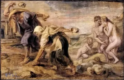 À cause de la méchanceté des hommes, Zeus détruit l'humanité pour en créer une nouvelle. Que déclenche-t-il ?