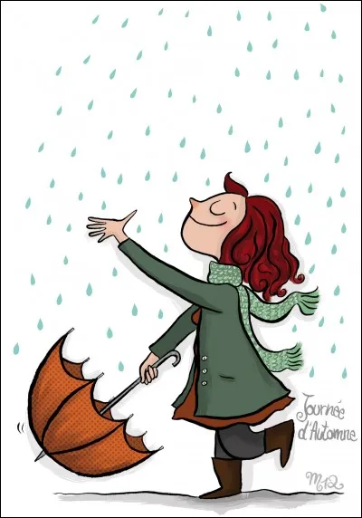 Alain... tombé malade en marchant sous la pluie.