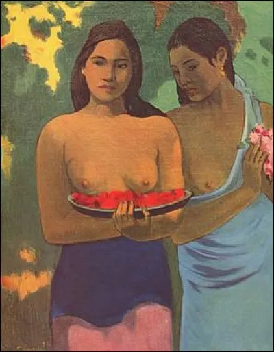 Qui a peint "Les Seins aux fleurs rouges" ?