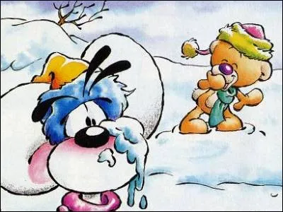 Pendant la promenade de l'après-midi, nous faisons une bataille de boules de neige. L'une d'elles me touche le visage. [...] n'est pas agréable.