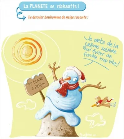 Quelle chance ! Le soleil [...] montre dans un beau ciel bleu.