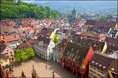 Cette ville du pays de Bade accueille plus de trois millions de visiteurs par an dans ses quartiers anciens et sa cathédrale. C'est aussi une ville pionnière pour le développement des éco-quartiers. Quelle est cette ville ?
