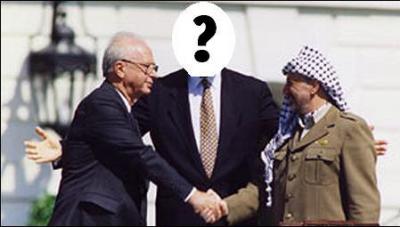 Quel prsident des Etats-Unis se situe entre Yasser Arafat et Yitzhak Rabin ?