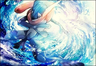 Amphinobi - Tel un ninja, ce Pokémon lance des jets d'eau sous pression en de redoutables...