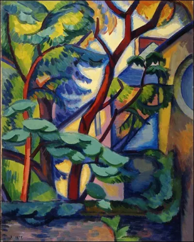 Je suis peintre, j'ai représenté ces arbres, je suis André...