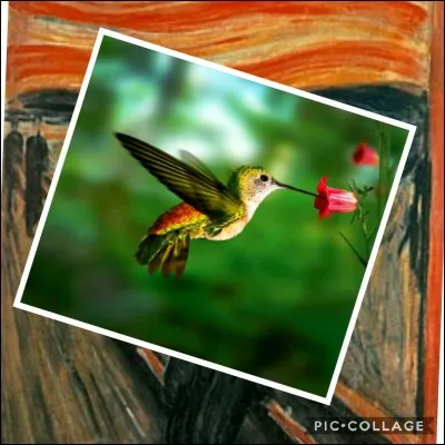 Oeuvre représentant un homme en détresse.