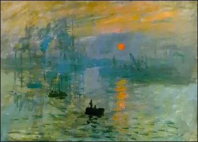 "Impression, soleil levant" 1872, a &eacute;t&eacute; peint par :