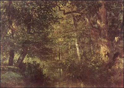 "Ruisseau dans les bois" 1860 (Ecole de Barbizon) a &eacute;t&eacute; peint par :