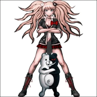 Ce personnage de "Danganronpa" qu'est l'Ultime Désespoir Enoshima Junko est une méchante, commandant une peluche robotisée à distance ; dans l'académie de l'espoir, elle va forcer les élèves à s'entretuer et à découvrir les coupables pour leur permettre de s'échapper de l'académie ! Mais la vérité est bien plus désespérante. D'ailleurs, quel est le nom pris par la peluche ?