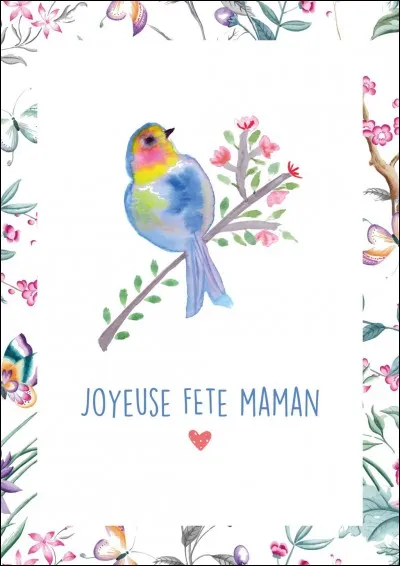 Pour la fête des mères, tu offres à la tienne :