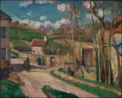 Qui a peint ce tableau "Un carrefour à l'Hermitage, Pontoise" ?
