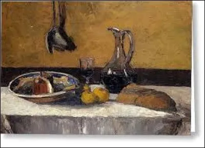 Ce tableau intitulé "Nature Morte" a été peint par ...
