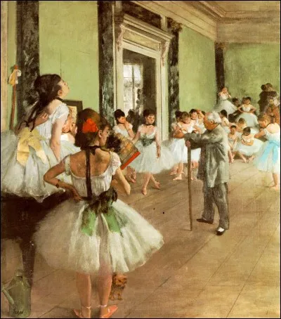 Quel artiste français a peint "La classe de danse" à la fin des années 1800 ?