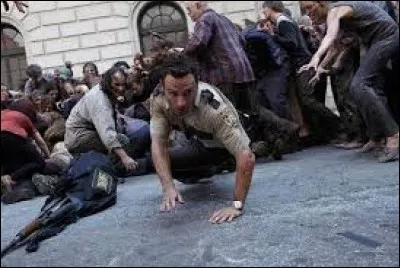 Une fois réveillé, que cherche Rick ?