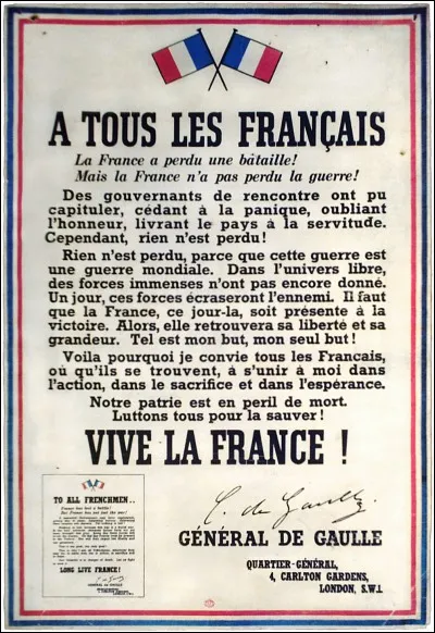 Cliquez sur la tête de Charles de Gaulle.