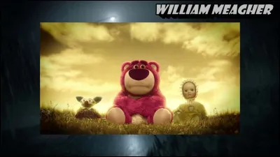 Dans "Toy Story 3", quels sont les noms du vieil ours rose et du clown triste, présents dans la garderie de Sunnyside ?