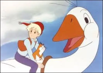 Comment s'appelle cet enfant qui possède une oie et qui rétrécit en la voyant parler ?