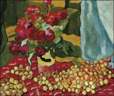 Qui a peint "Roses rouges aux cerises" ?