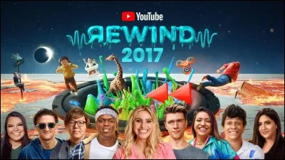En quelle année Squeezie apparaît-il dans le YouTubeRewind ?
