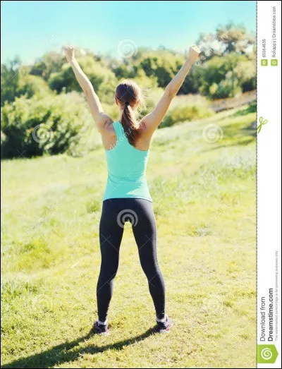 Si tu es en forme, on dit que tu as ...