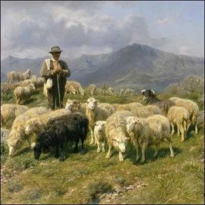 Qui a représenté cette scène d'alpage ?