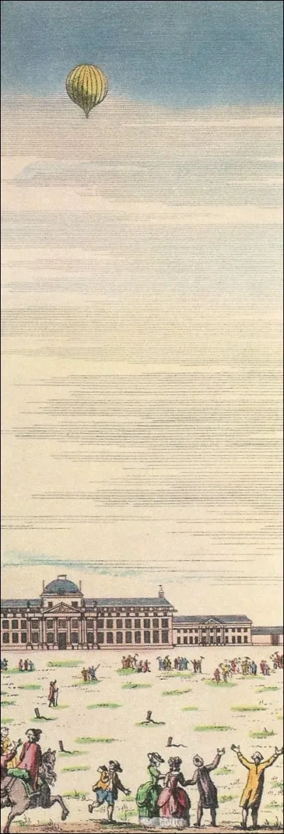 Comment fut détruit le ballon à hydrogène de Jacques Charles qui effectua son premier vol le 27 août 1783 ?