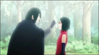Dans quel épisode de "Boruto : Naruto Next Generations" peut-on voir Sasuke et Sarada se dire au revoir ?