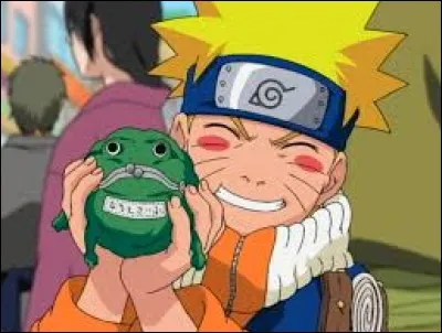 Dans quel épisode de "Naruto" peut-on voir Naruto avec son porte-monnaie grenouille pour la première fois ?