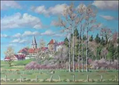 Vous avez sur cette image un tableau représentant le village de Glonville. Commune du Grand-Est, à 5 kilomètres de Baccarat, elle se situe dans le département ...