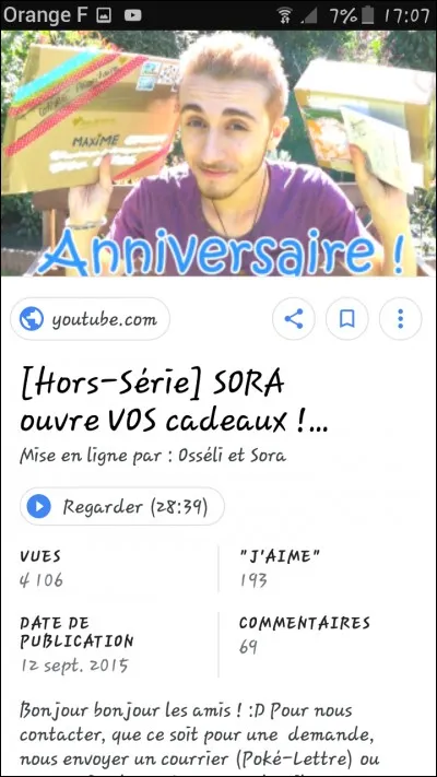 Quelle est sa date de naissance ?