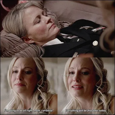 De quoi meurt la mère de Caroline (Elizabeth) ?