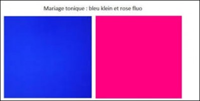 Comment dit-on "rose et bleu" en anglais ?