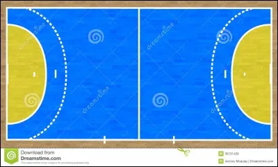 A quelle distance de la ligne de but se trouve la ligne pointillée ?