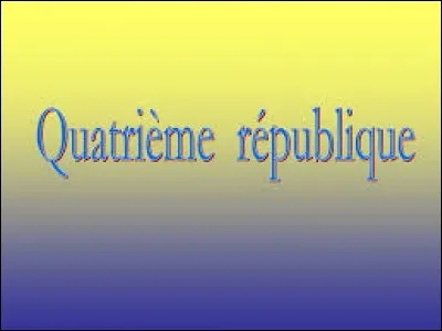Qui fut le dernier président de la IVè République ?