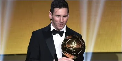 Messi a remporté le ballon ___.