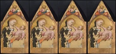 Ce tableau, réalisé en 1310, visible en Avignon est d'un peintre anonyme italien que l'on désigne d'une appellation à 4 chiffres.