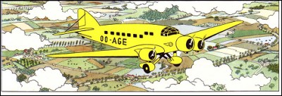 Dans quel avion Tintin et le Professeur Halambique se rendent -ils à Prague ?