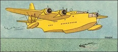 A la dernière vignette de cet album, Tintin et Haddock s'envolent à bord de ce superbe hydravion Short Sunderland. De quel album s'agit-il ?