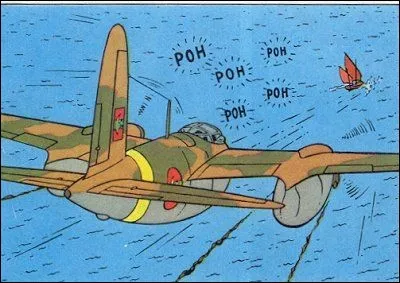 Tintin et Haddock, qui se trouvent sur un petit voilier, sont attaqués par un Mosquito. Dans quel album est-ce ?