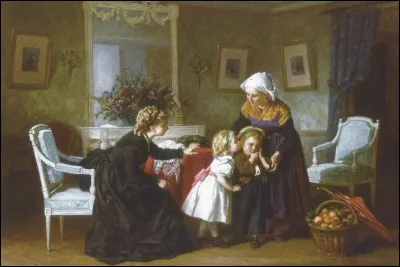 De qui est cette toile intitulée « Le baiser » ?