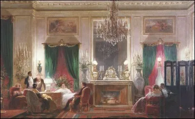 Quel salon est représenté dans cette toile de Charles Giraud ?