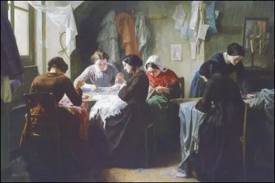 De quelle région sont ces « Couturières » peintes par
Jean-Baptiste Jules Trayer en 1854 ?