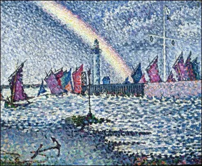 Quel est le prénom de ce peintre pointilliste qui a représenté ce port ?