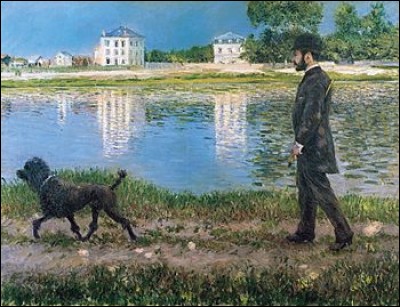 Qui a peint "Richard Gallo et son chien au Petit Gennevilliers" ?